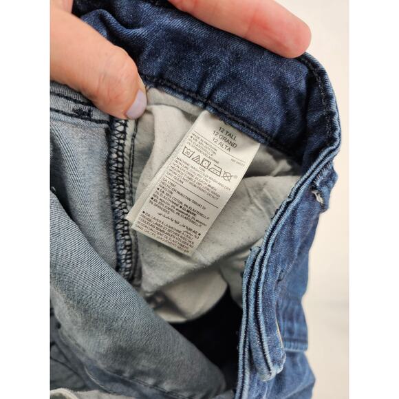 Old Navy Rockstar Women's Blue Pockets Belt Loop Denim Mid Rise Jeans Size 12 T - Picture 5 of 5